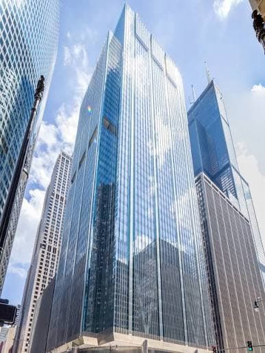 Chicago office building near the sample firm location